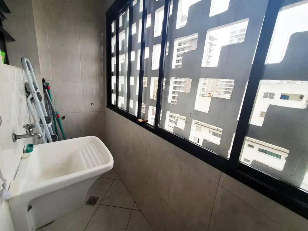 Apartamento confortável na orla da praia de Santos