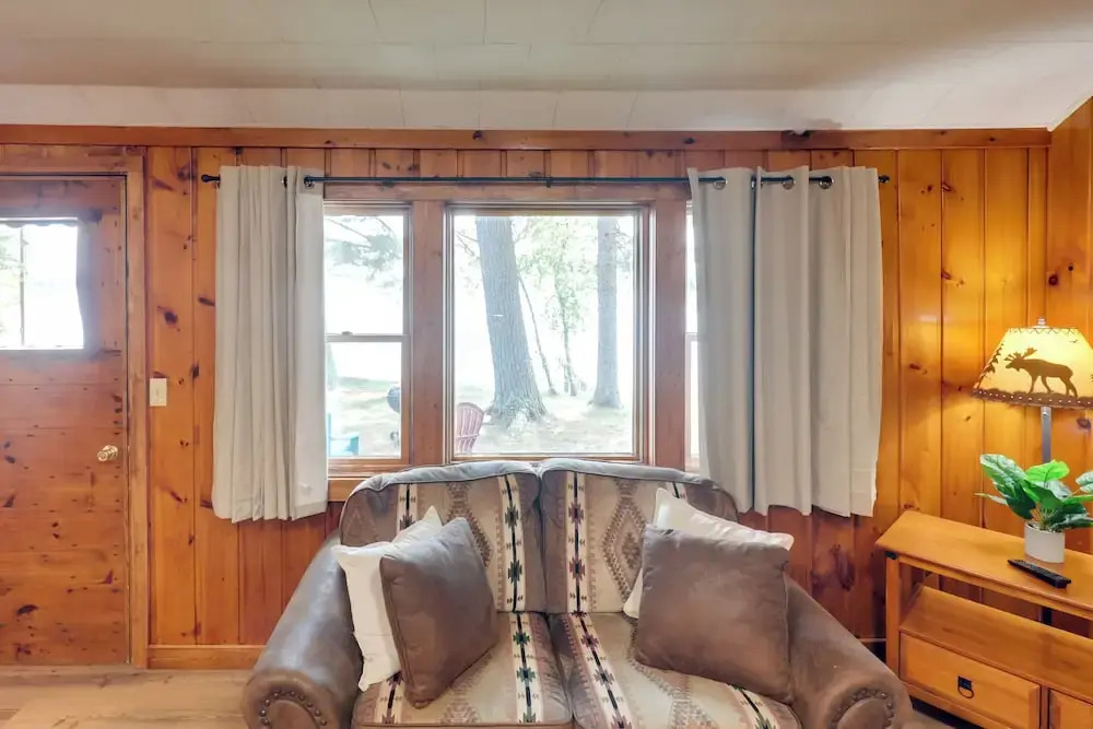 Dock + Views: Wooded Cabin on South Twin Lake