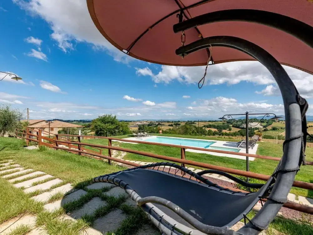 Farmhouse in Tuscany With Pool and Hill Views