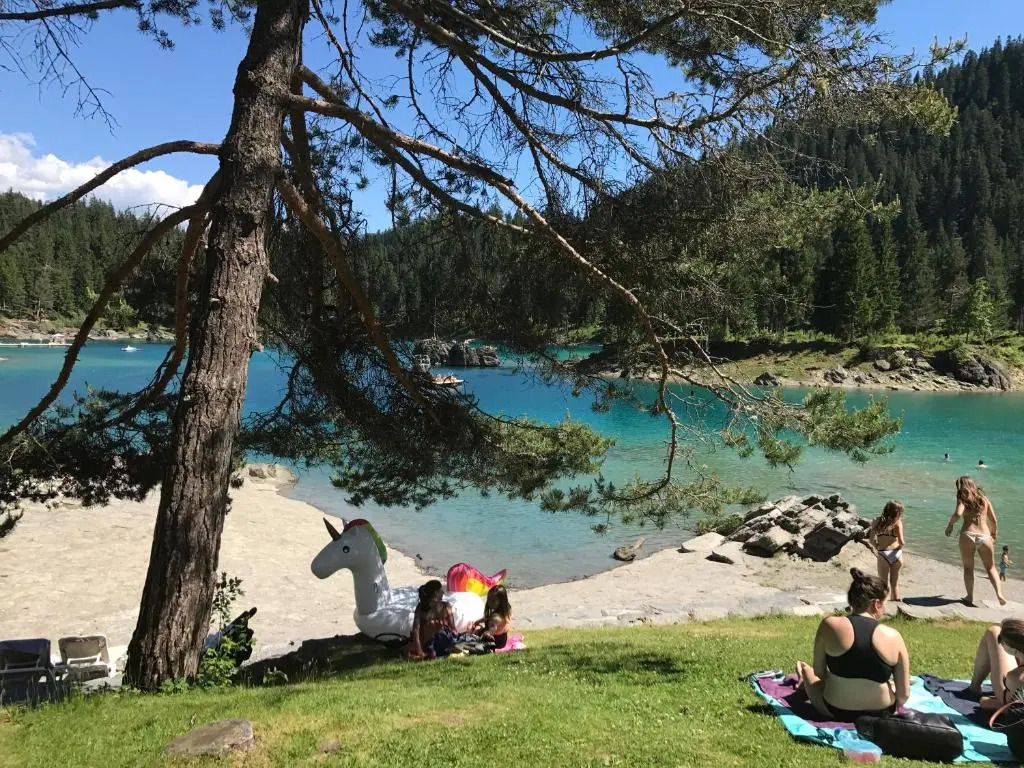 Ferienwohnung Laax mit Traumblick, großem Balkon und Terrasse