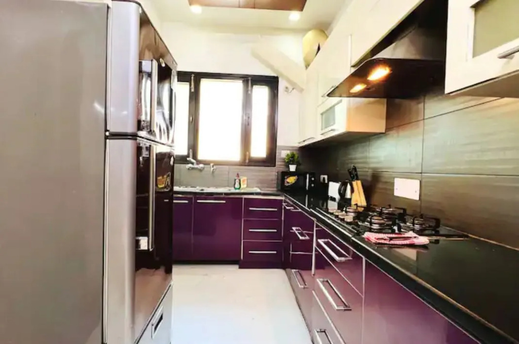BluO 3BHK Green Park, Private Garden - Balcony