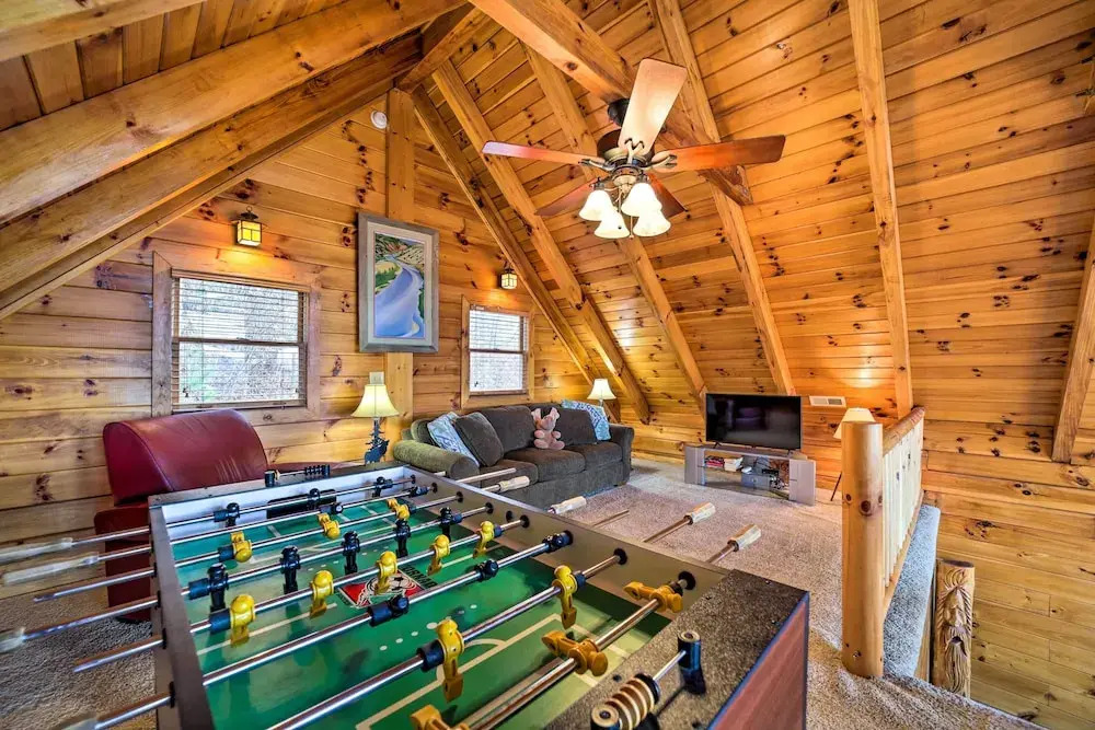 Smoky Mountain Cabin Rental with Hot Tub and Fire Pit