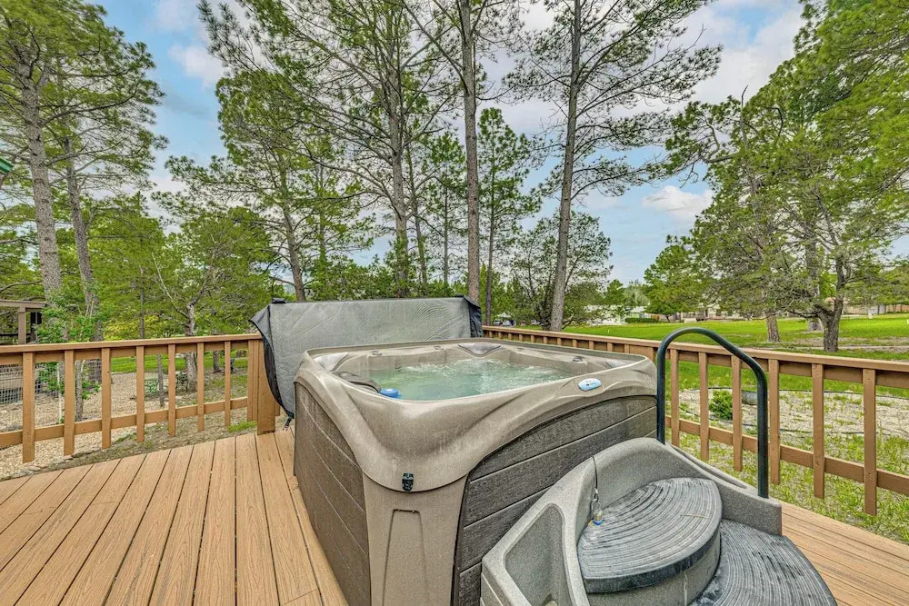 Hot Tub & Deck: Home 1 Mi to Ruidoso River!