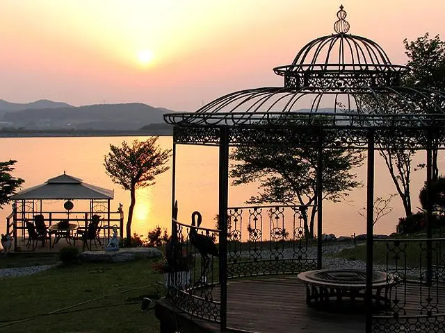 Lake and sea village