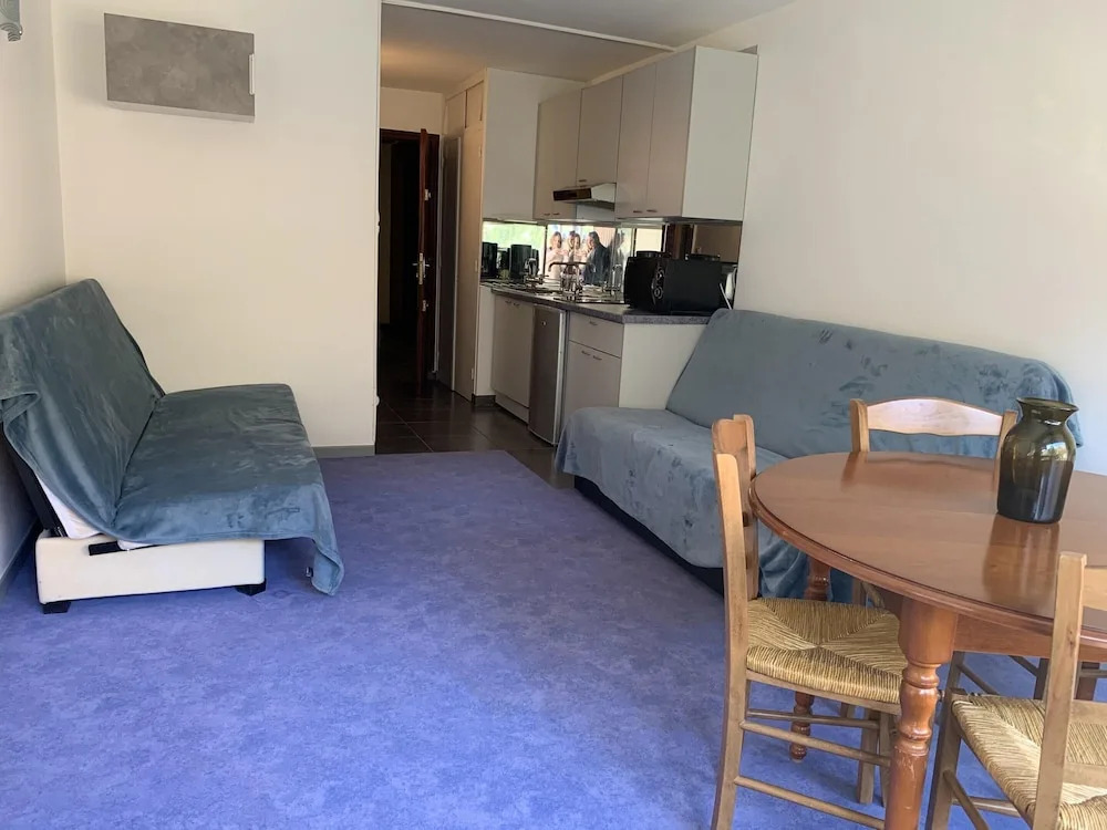 Studio in Mont-de-lans, With Wonderful Mountain View and Furnished Balcony - 10 m From the Slopes