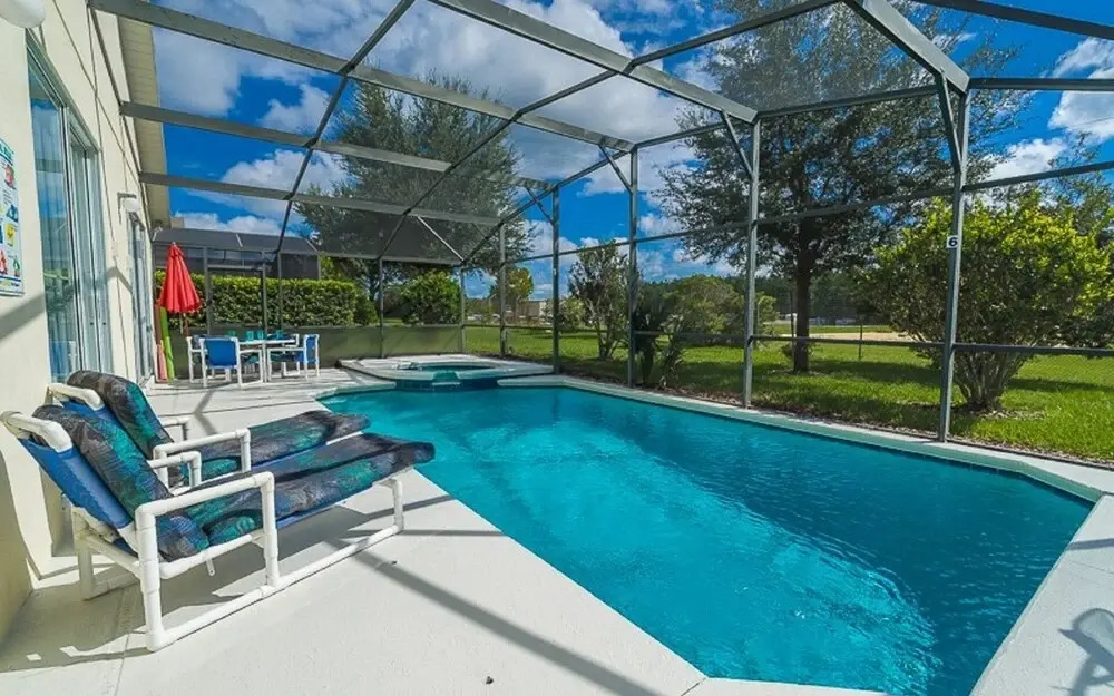 Private Pool With Spa and Conservation Views