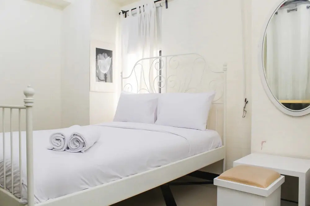 White and Nice 1BR at Bassura City Apartment