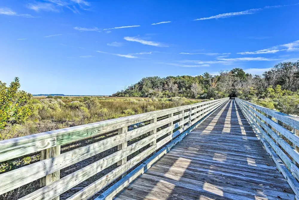 3 Decks & Water Views: Breezy Home in Hilton Head