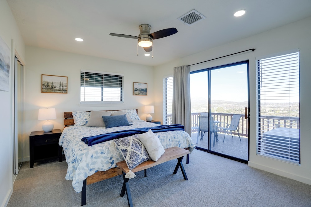 Hot Tub, Mountain Views: Scenic Prescott Home