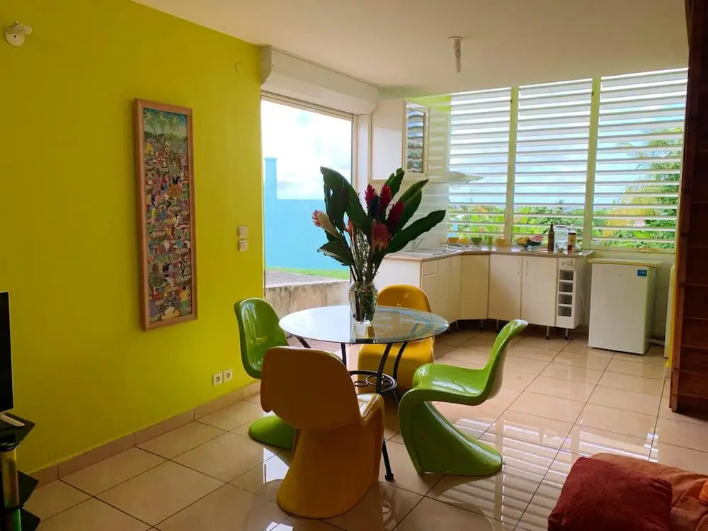 House with One Bedroom in Le Gosier, with Wonderful Sea View, Enclosed Garden And Wifi - 800 M From the Beach
