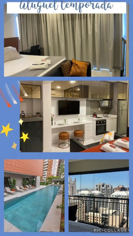 Studio de luxo mobiliado em Moema