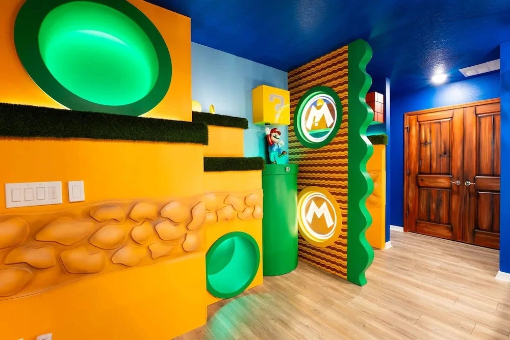 Unique Luxury Villa Pool Games and Themed Beds