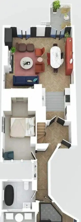 The Bengal Tiger 2 BR With Patio in Notting Hill