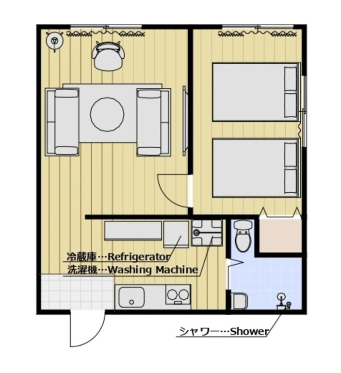 Type B Room 40平米 -ウル エスポワール那覇