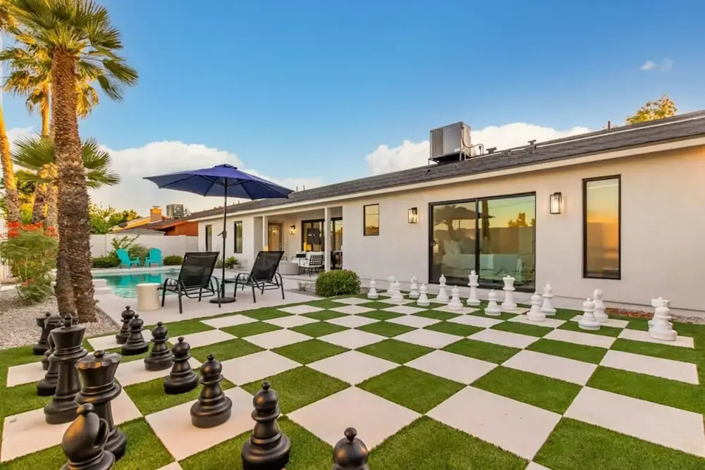 The Kingsley Custom Heated Pool Chef Kitchen Chess