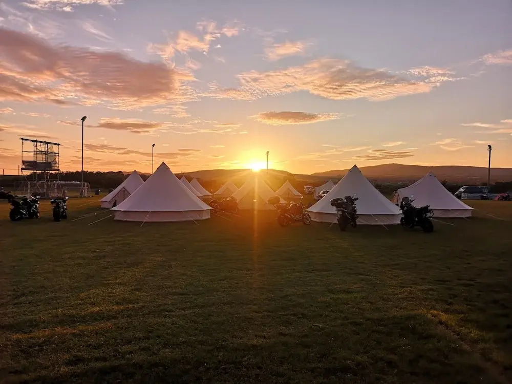 Nine Yards Bell Tents at the TT - Castletown