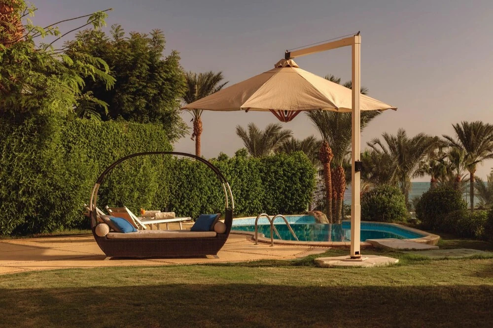 A 4 bedroom contemporary villa is furnished with luxe imported Italian furniture