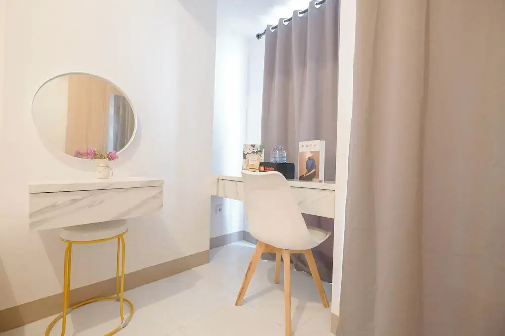 Modern Soft Minimalist Studio At Tokyo Riverside Pik 2 Apartment