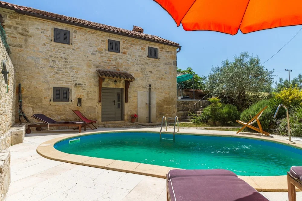 Especially charm stone house with a pool