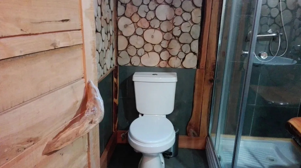Wonderful rustic cabin, with native trees, with Rio Trancura, equipped