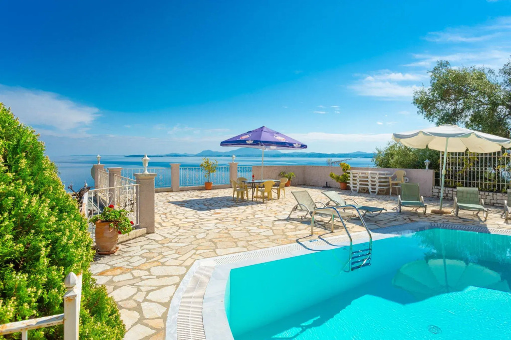 Michalis Large Private Pool Walk to Beach Sea Views A C Wifi Car Not Required Eco-friendly - 1828