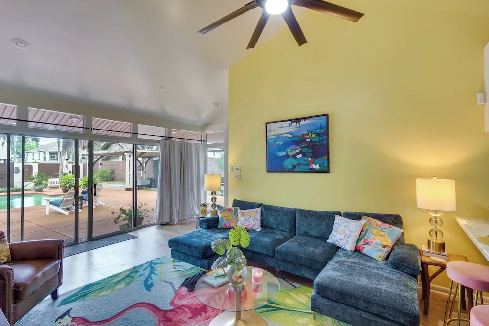 Walk to Ocean: Family Biloxi Haven w/ Pool & Patio