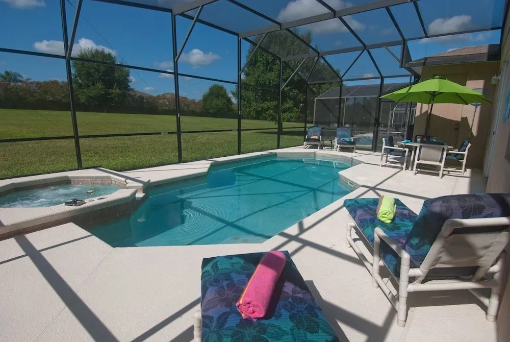 South-facing Pool With Spa & Games Room