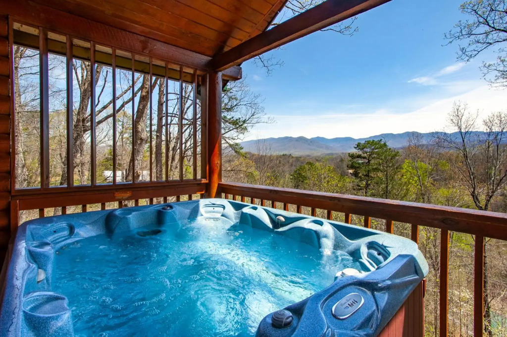 Constellation Station View Hot Tub Fireplace