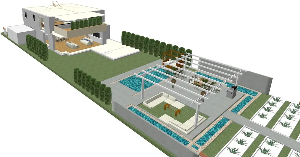 Luxus Neubau 170m2 Loft mit Pool Garten