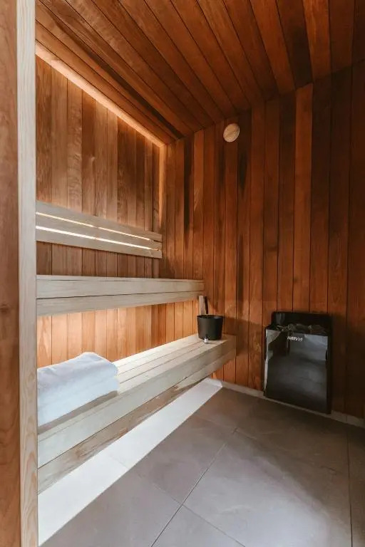 Sniegi design cabin with sauna