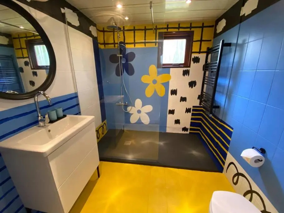Kleurrijk huisje voor 5-personen op de Veluwe