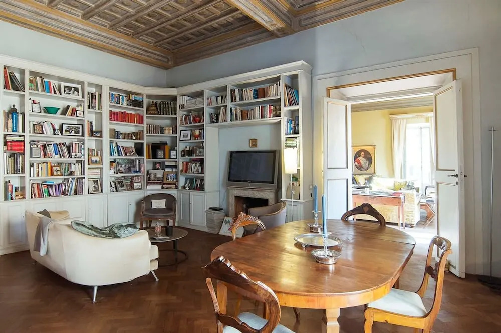 Rome an Aristocratic Apartment in Historic Palace Near the Piazza Navona