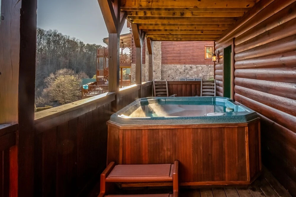Heavenly Escape Crossing Resort Cabin w Hot Tub Arcade Games and More