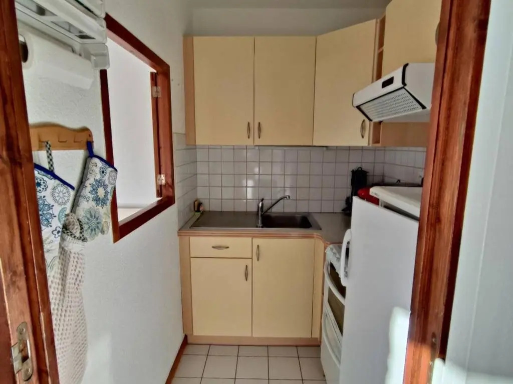 Appartement confort 2P, 6 pers, cœur de station, accès direct pistes, cheminée, WiFi, TV, balcon ouest - FR-1-322-297