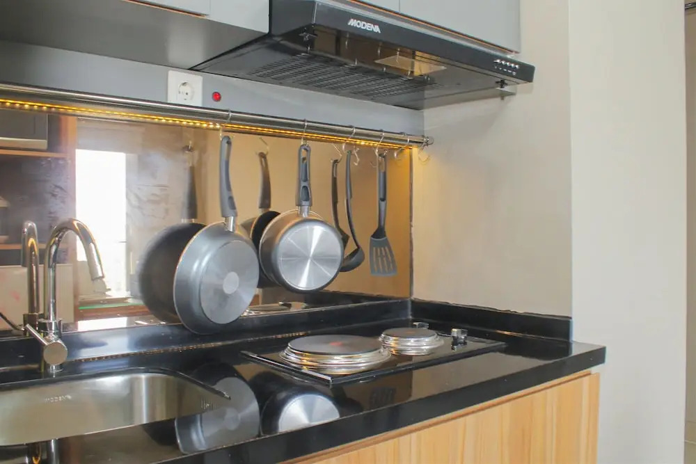 Japanese Style 1BR Apartment at Mustika Golf Residence By Travelio