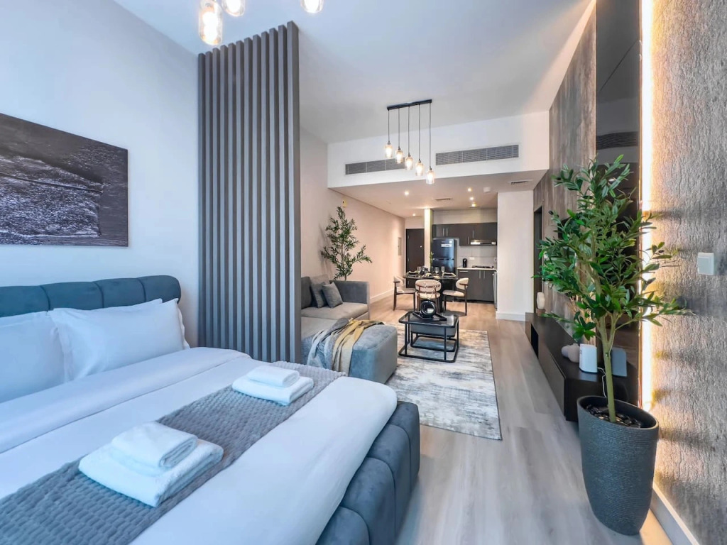 Квартира Marina Elegance: Walk to JBR Beach & Ain Dubai