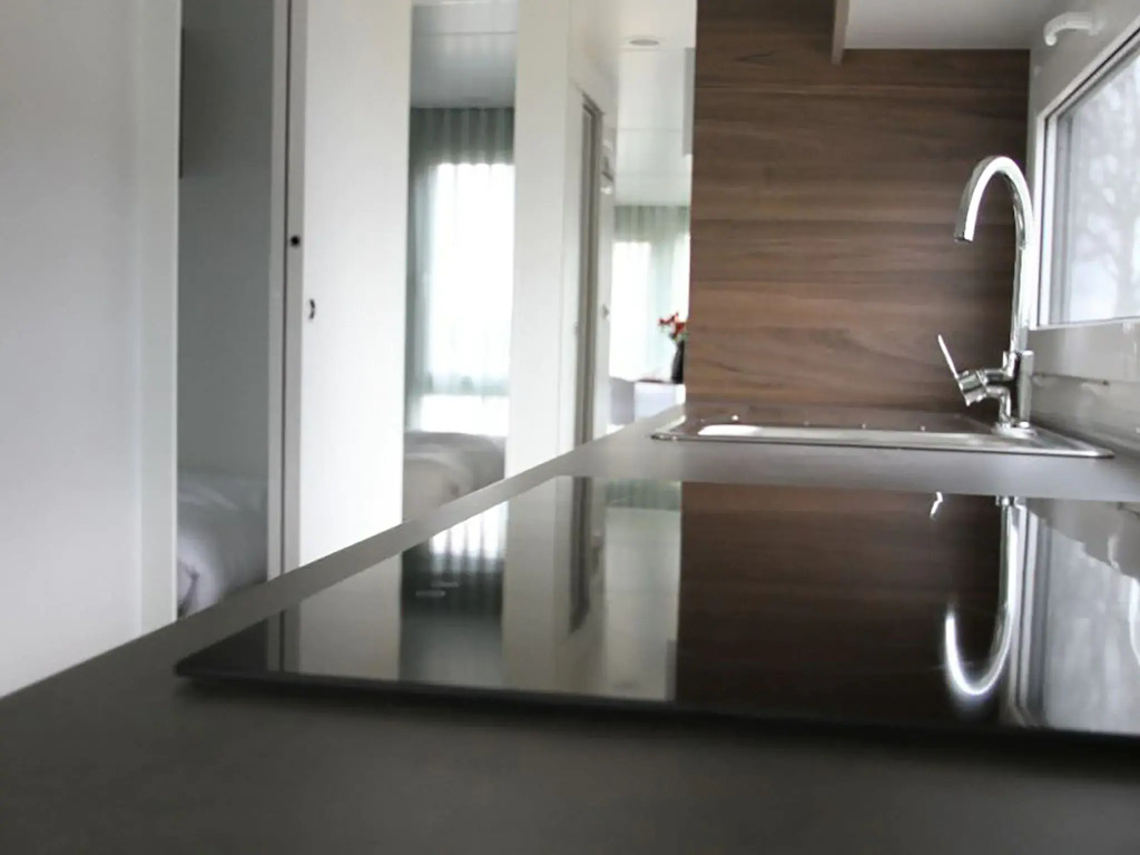 Comfortable air-conditioned chalet in a holiday park on the Gulperberg