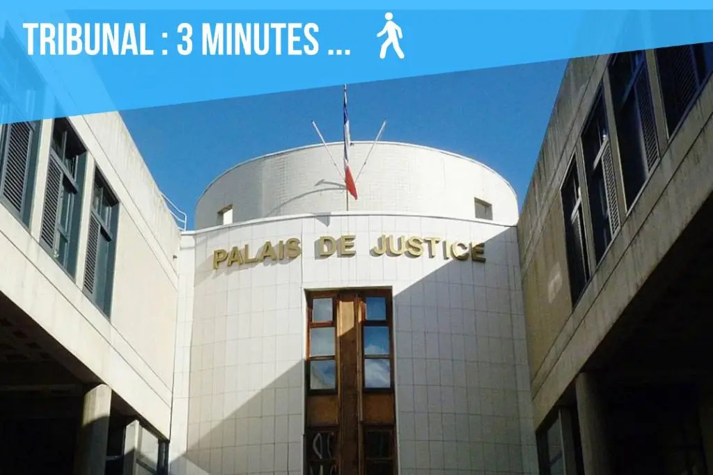 2 pièces calme et tout confort à 3 minutes du tribunal