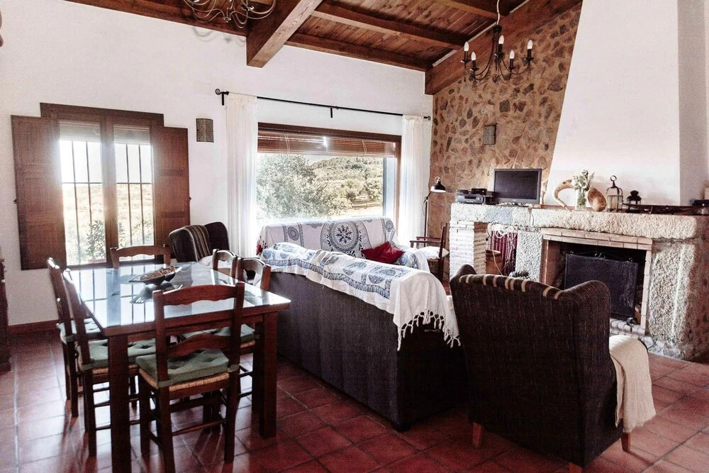 Villa With 3 Bedrooms in Monesterio, With Wonderful Mountain View, Private Pool, Enclosed Garden