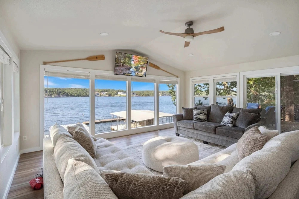 Lakefront Home Private Dock With Main Channel View