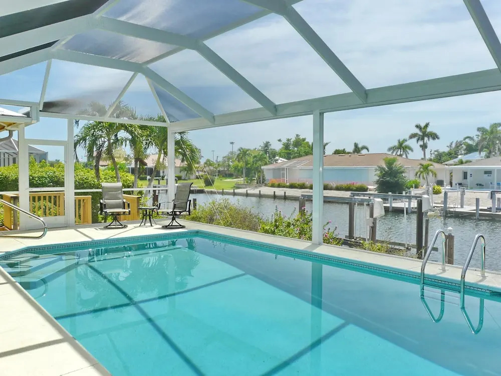 Idyllic Waterfront Home With Pool and Western Exposure