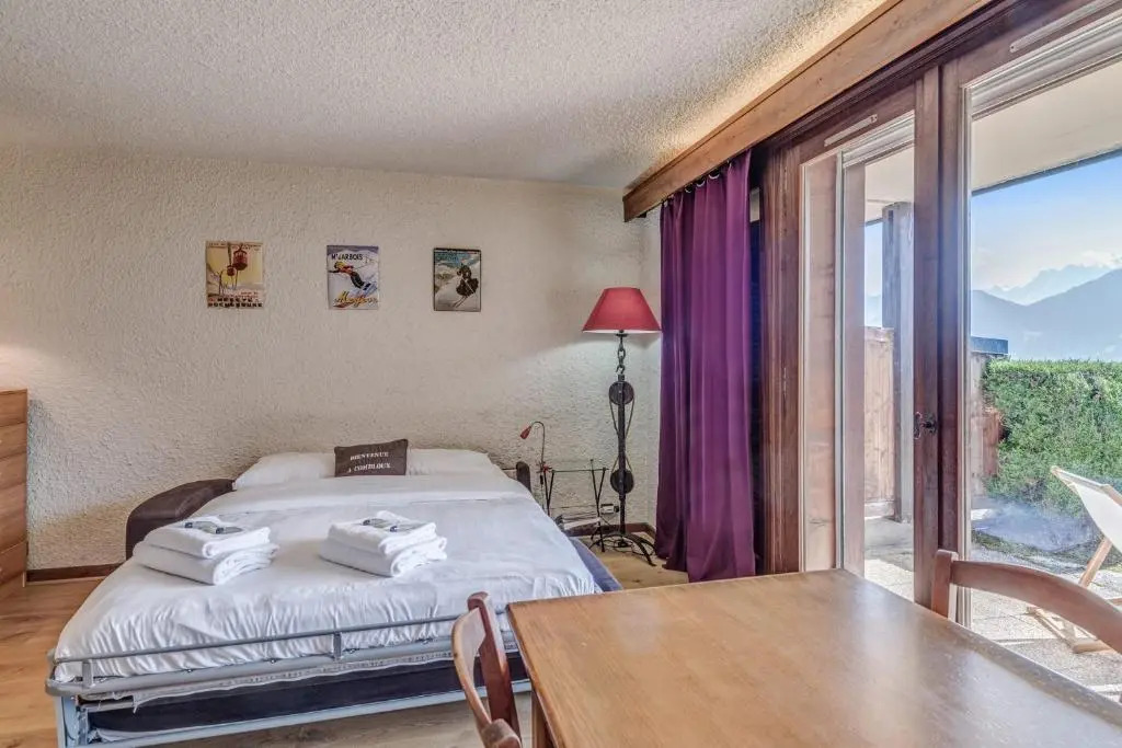 Cosy studio with view on the Mont Blanc mountain in Combloux - Welkeys