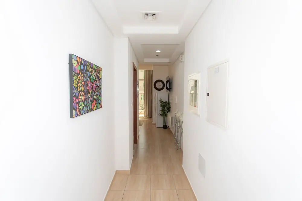 Zen studio with panorama city views