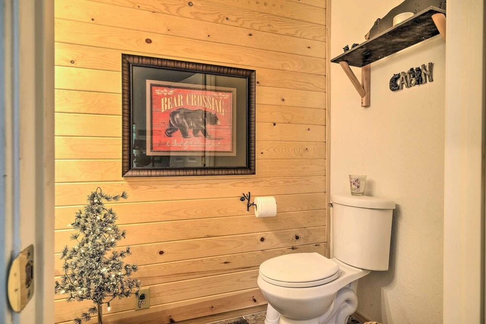 Game Room & Deck: Pet-friendly Camp Connell Cabin