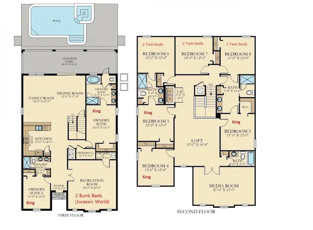 Storey Lake 9BR Villa Pool spa Disney World, Kissimmee