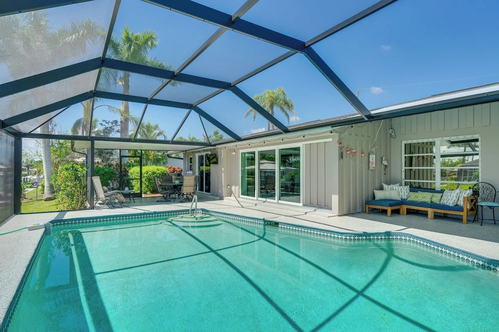Canalfront Home w/ Dock & Pool: 5 Mi to Ft Myers!