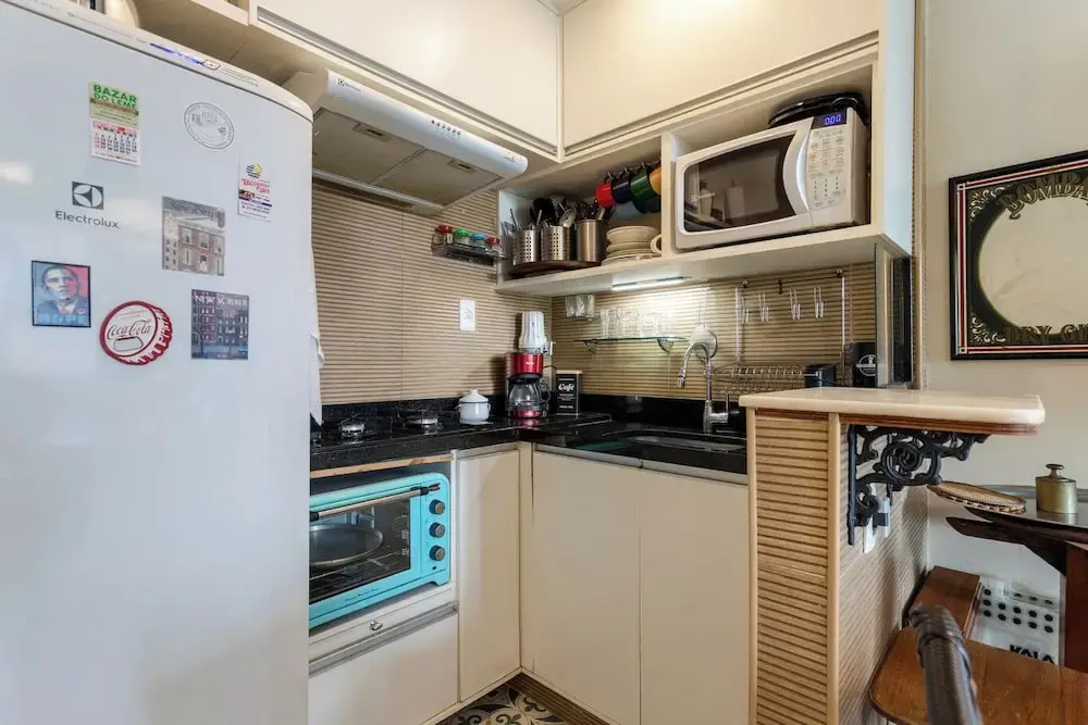Loft com Ar Condicionado e Wi-fi a 140m da Praia