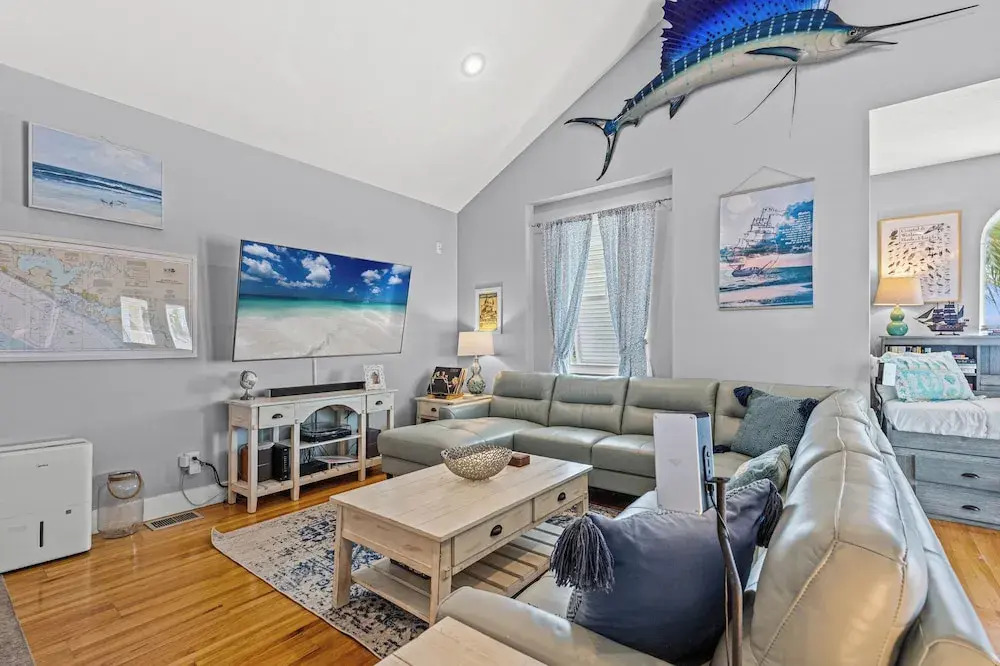 Seafoam Beautiful 3BR Home With Heated Private Pool - 4 Min Walk to Beach!