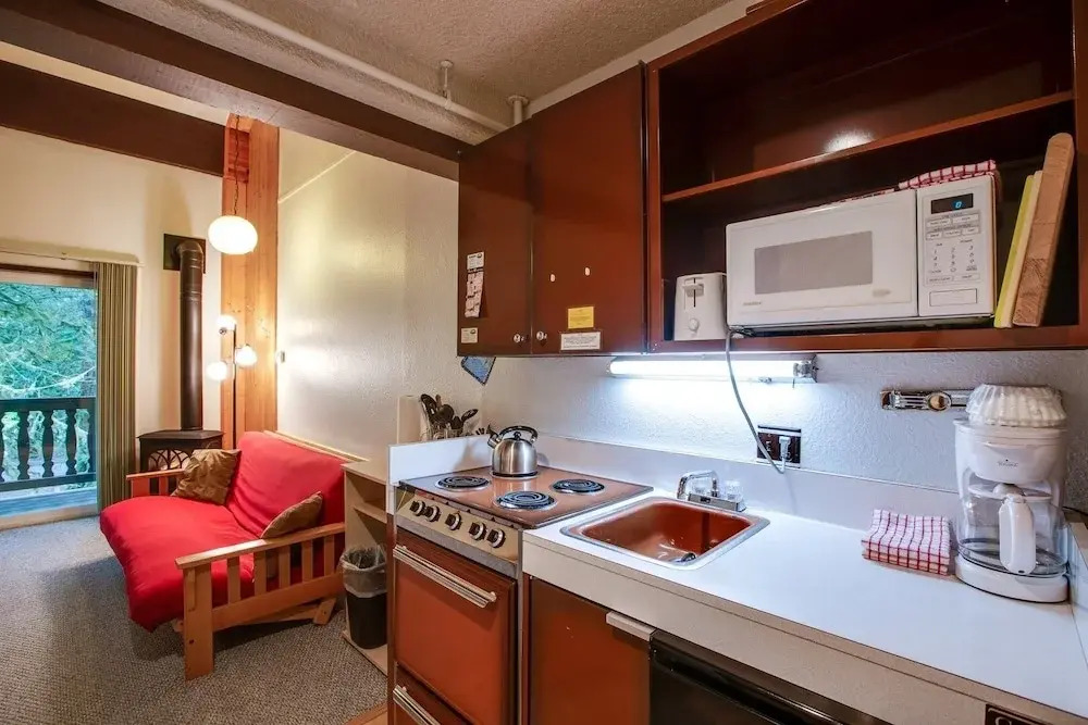 56sll - Fireplace - Inexpensive - Kitchenette - Sleeps 4 1 Bedroom Condo by Redawning