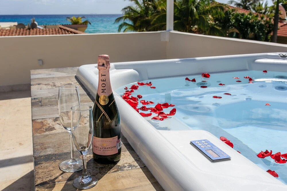 Wonderful 6 Bedroom villa 5 steps to the Best Beach in Playacar